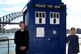 Peter Capaldi (The Doctor) and Jenna Coleman (Clara Oswald) visit Sydney ahead of the new series of Dr Who.