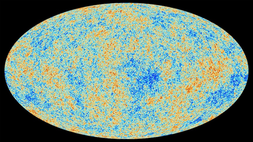 A map showing the oldest light in our universe.