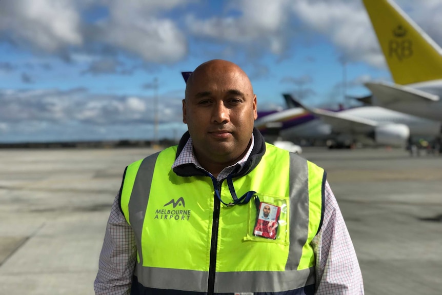 Melbourne Airport airfield manager Luc Ramalinga.