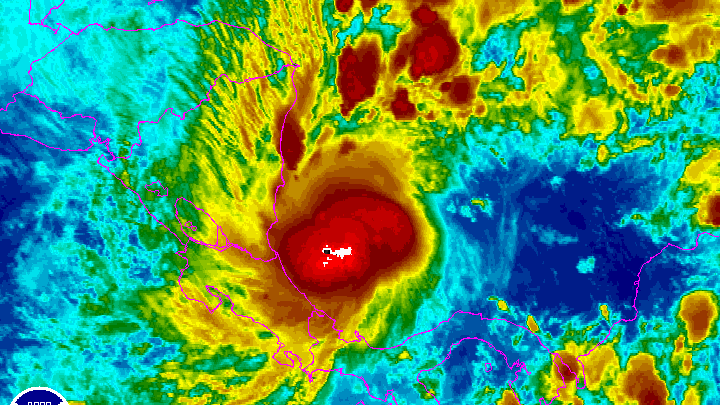 Satellite image of Hurricane Otto