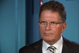 Ted Baillieu speaks during a television interview.