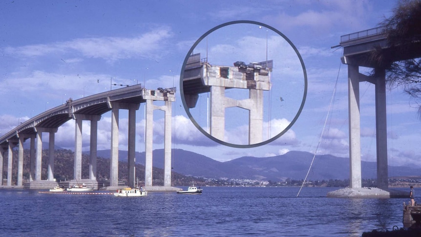 Tasman Bridge after Lake Illawarra disaster