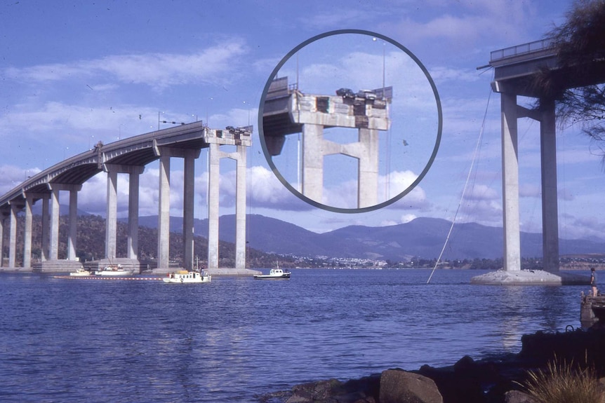 Tasman Bridge after Lake Illawarra disaster