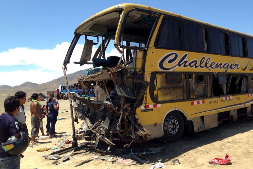 Debris of the bus