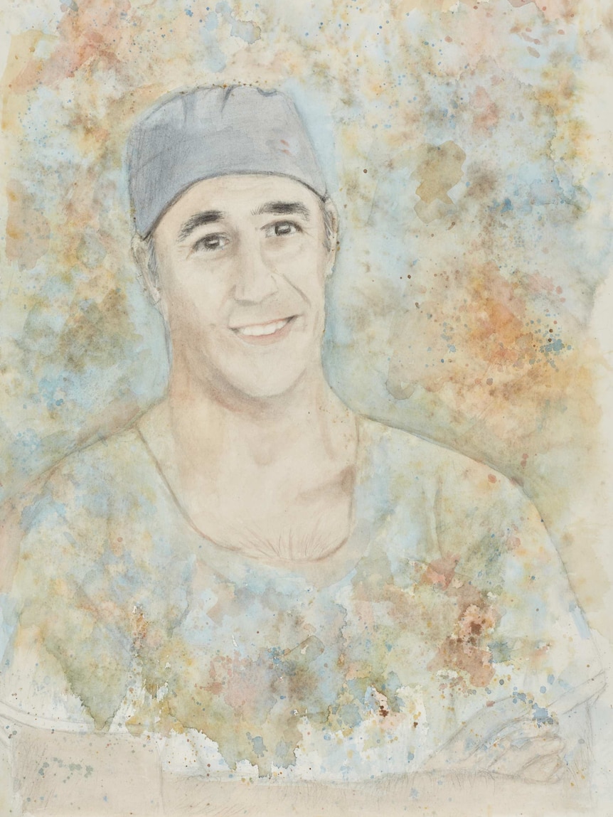 Stella Jackson's portrait of plastic surgeon Dr Mark Gianoutsos