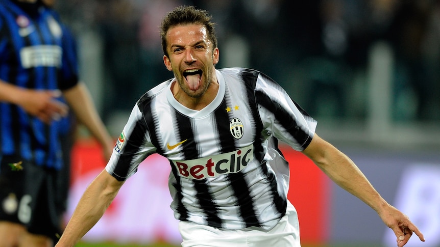 Del Piero celebrates goal