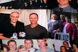 A collage of photographs. One shows Scott Morrison and Tim Stewart. Others are of the Stewart family.