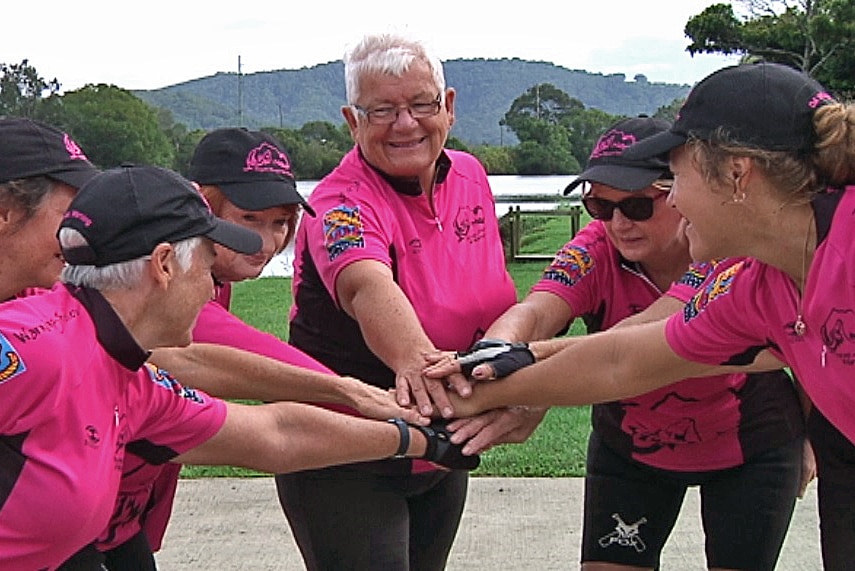 Members of the Dragons Abreast Mt Warning crew