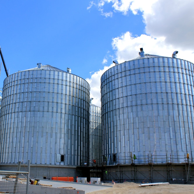 Bunge grain silos at Bunbury Port