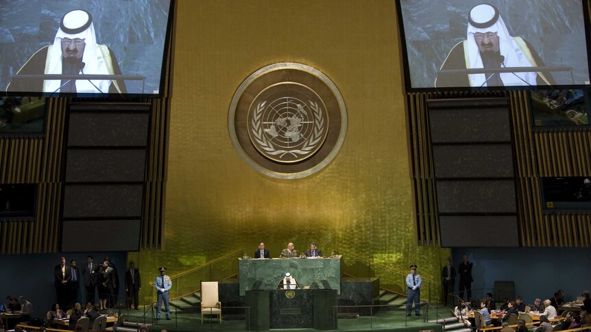 King Abdullah at the United Nations