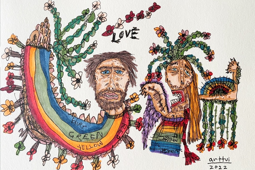 Love, drawn by Art Tui