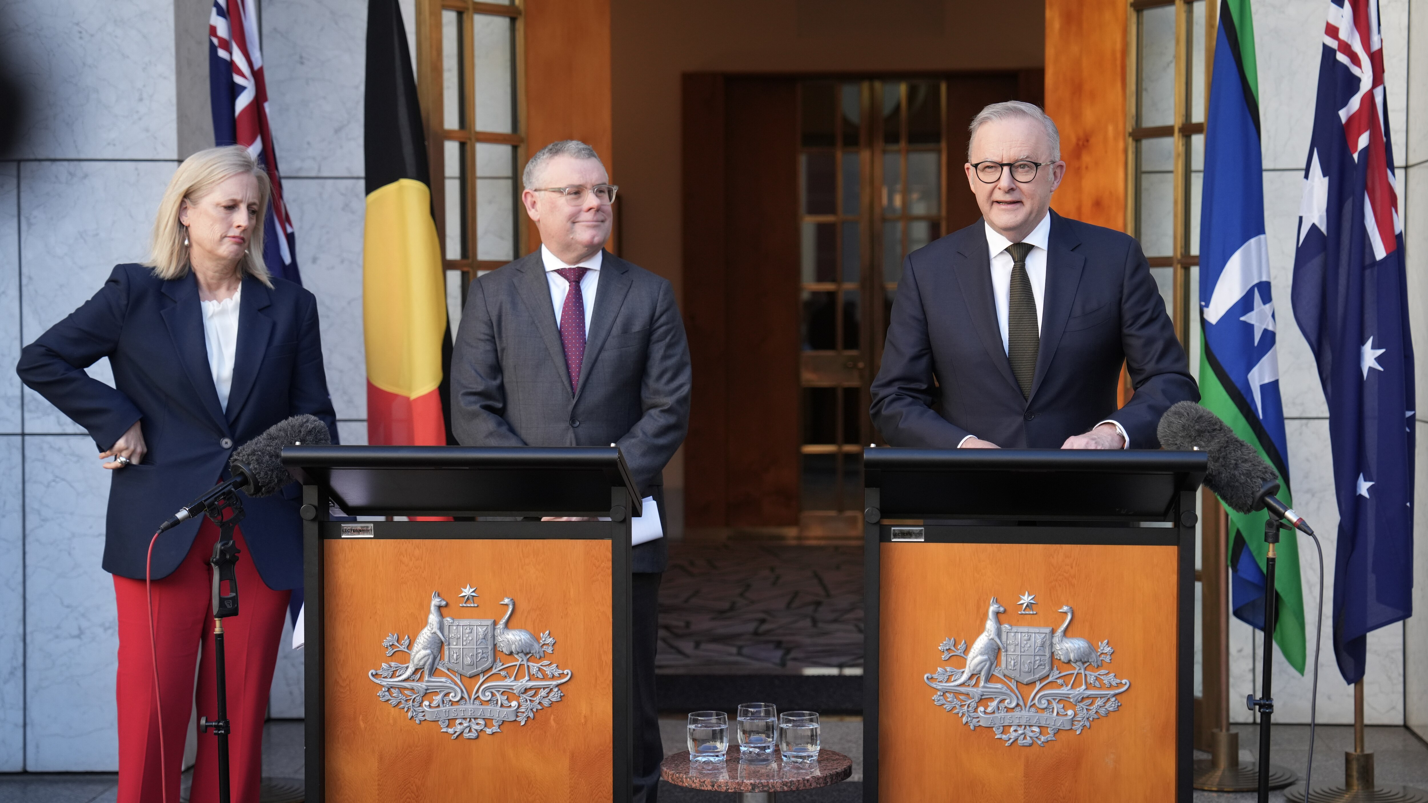 Anthony Albanese, Murray Watt, Katy Gallagher