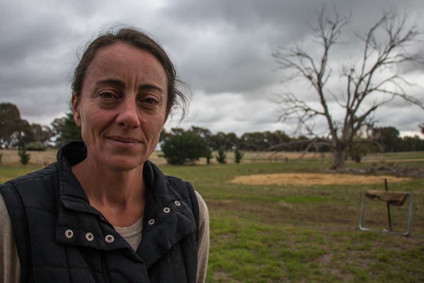 Shelbourne sheep farmer Rebecca Hamilton.