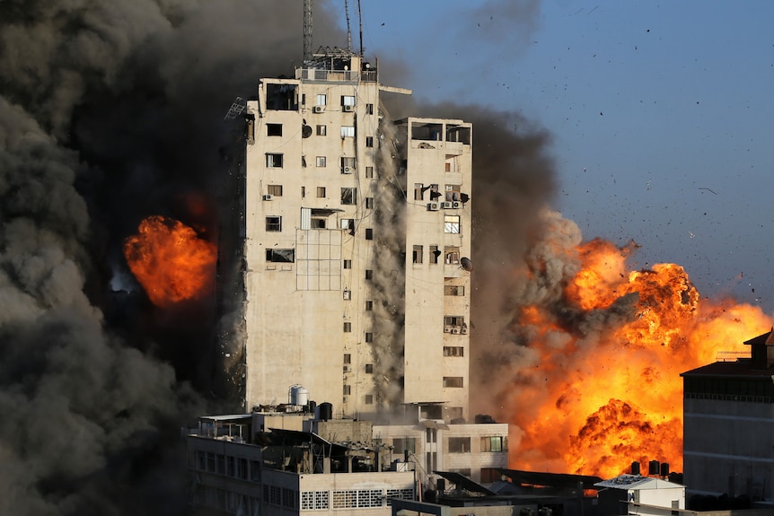 Gaza building collapses
