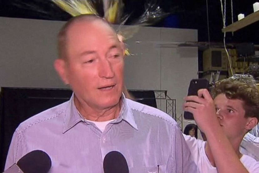 Fraser Anning egged