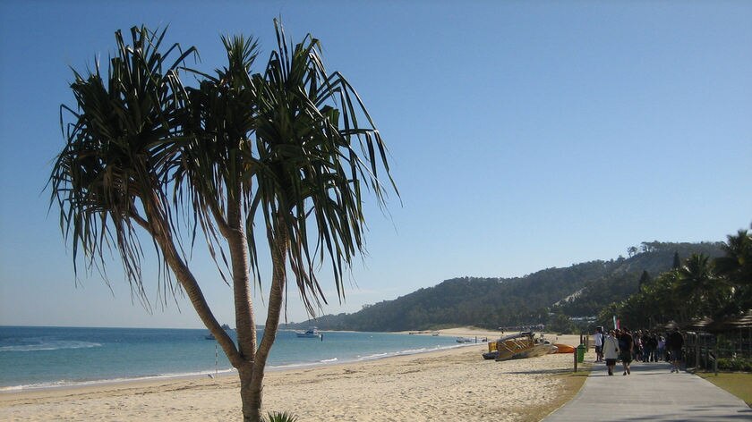 The beach at Tangalooma on Moreton Island off Brisbane in south-east Queensland.