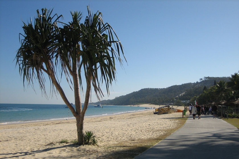 The beach at Tangalooma on Moreton Island off Brisbane in south-east Queensland.