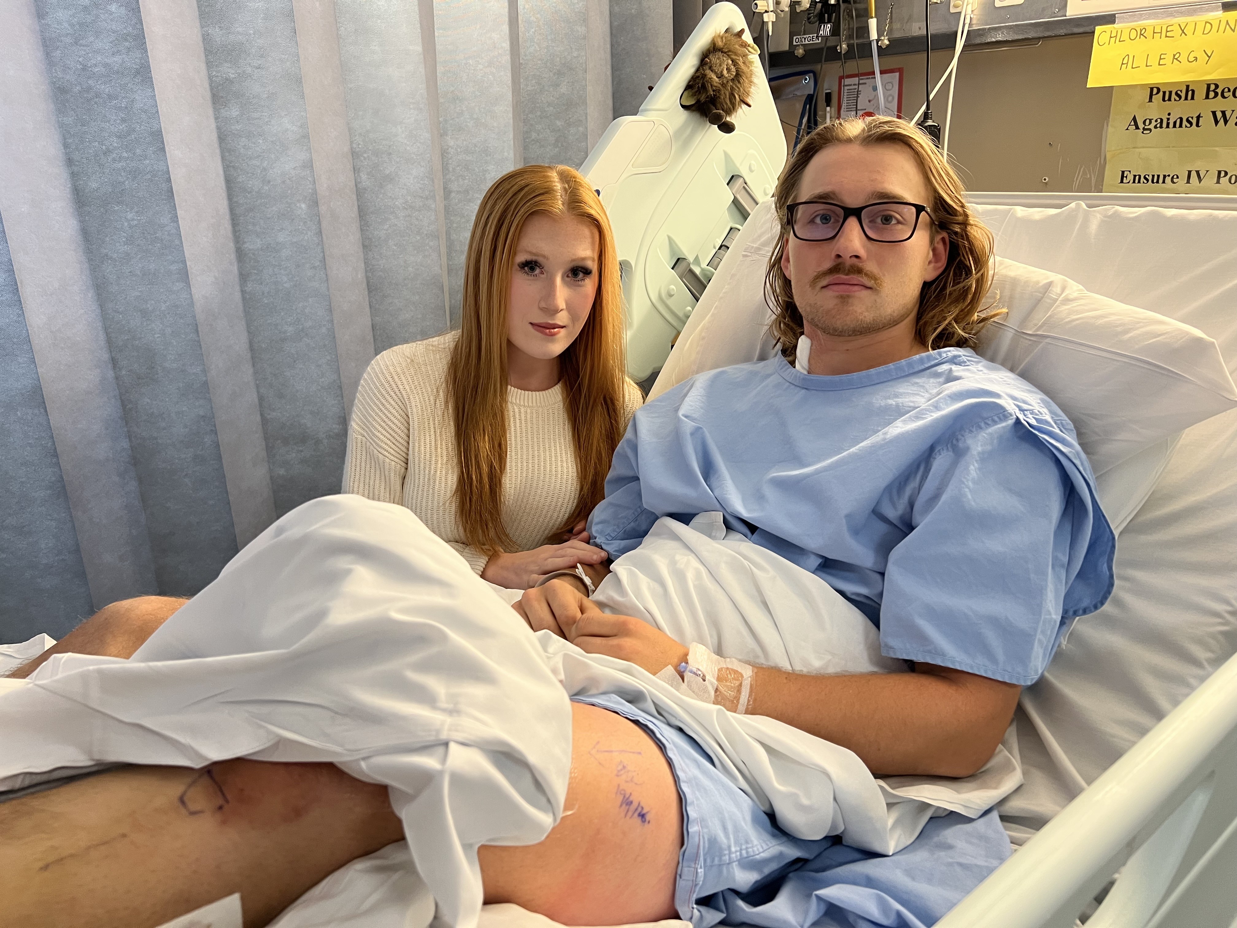 Soccer player with broken leg endures 70km car trip between hospitals