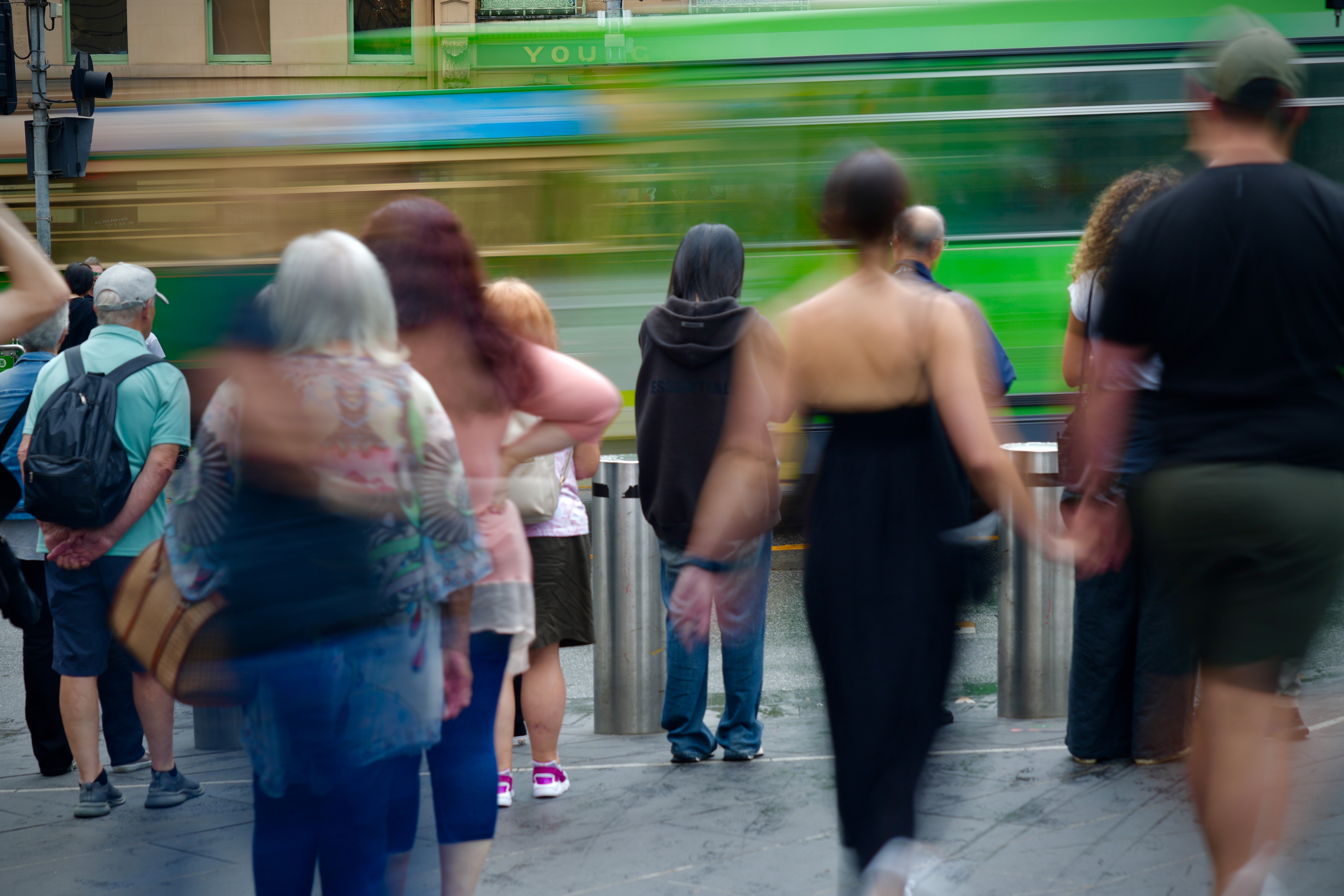 Unidentified people in Melbourne CBD