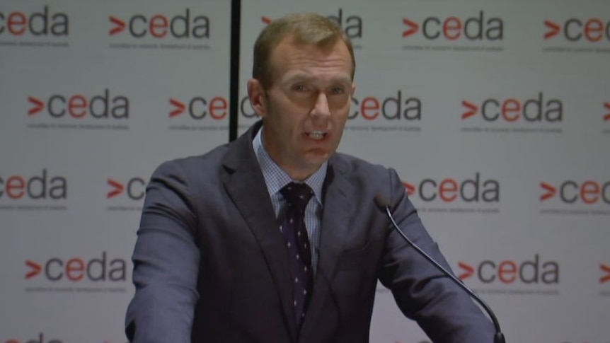 Planning Minister Rob Stokes argued against negative gearing in a speech to the Committee for Economic Development.
