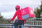 Foodora food deliver cyclist