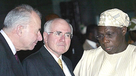 Olusegun Obasanjo, John Howard and Don McKinnon