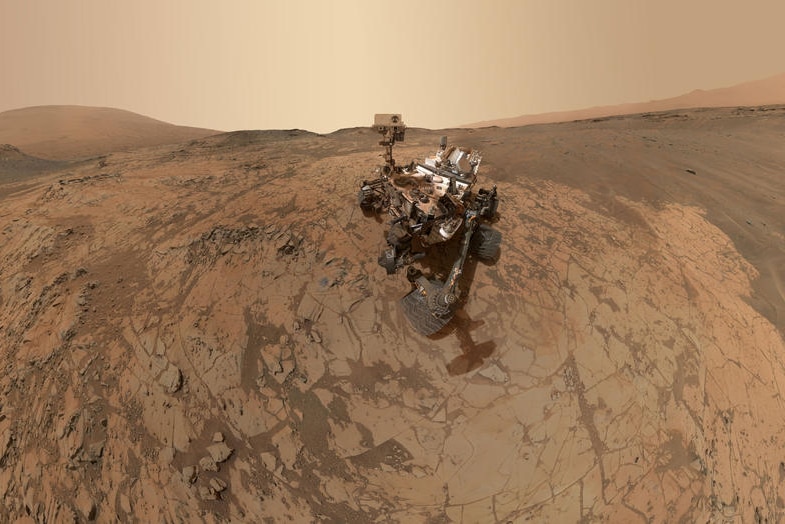 Self-portrait of NASA's Curiosity Mars rover.