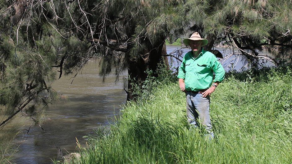 David Mott says the lush grass on Berry Jerry Station is an example of how the river can be successfully harnessed.