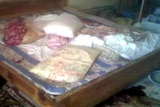The bedroom in the mansion in Abbottabad, Pakistan, where Osama bin Laden was killed