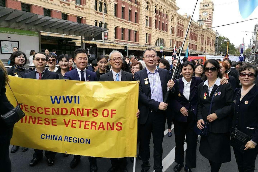 2016年起，中国抗日战争老兵后代派出方阵参加澳新军团日游行。