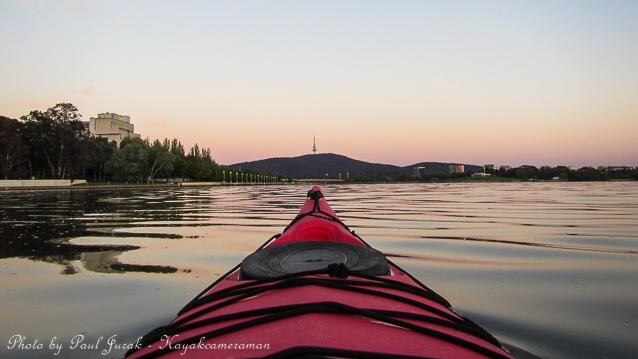 Lake Burley Griffin by kayak cameraman Paul Jurak.