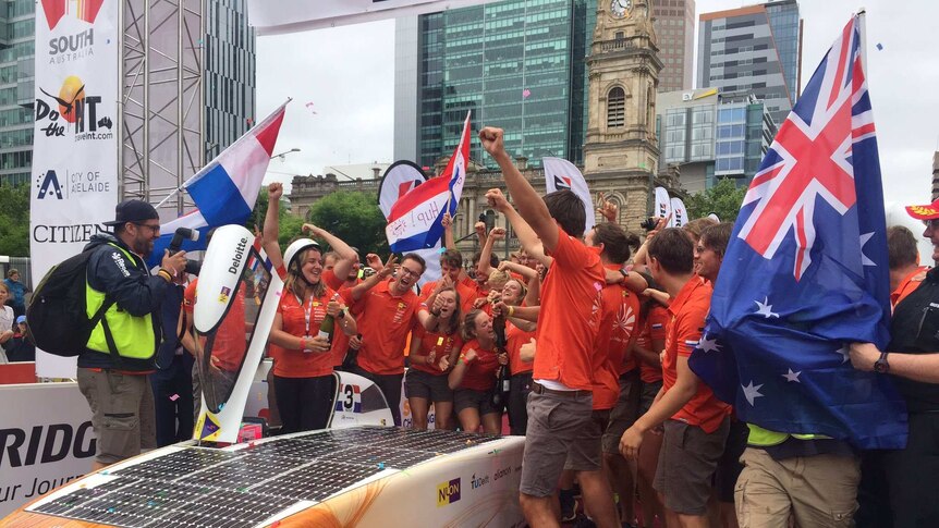 Celebrations as Nuon Solar Team take out World Solar Challenge