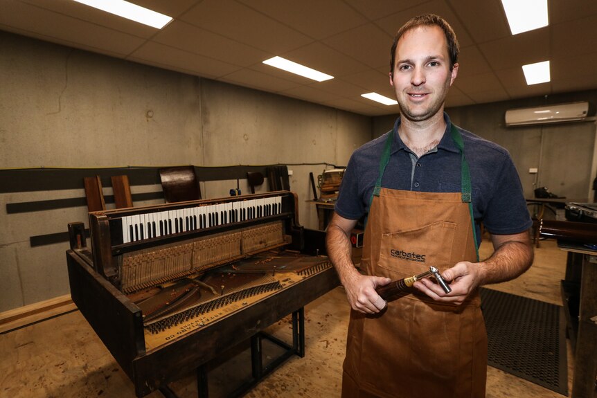 Sam Dwyer, owner of Classic Piano Restorations