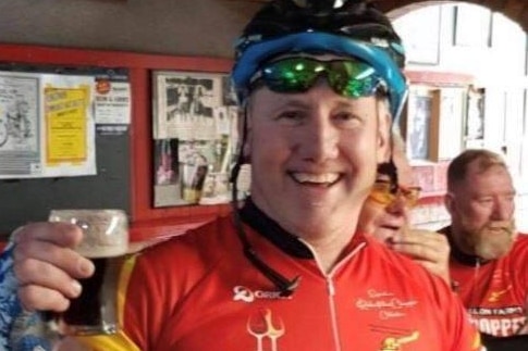 An image of cyclist Danny Egan before he died while trying to cross tram tracks in Newcastle.