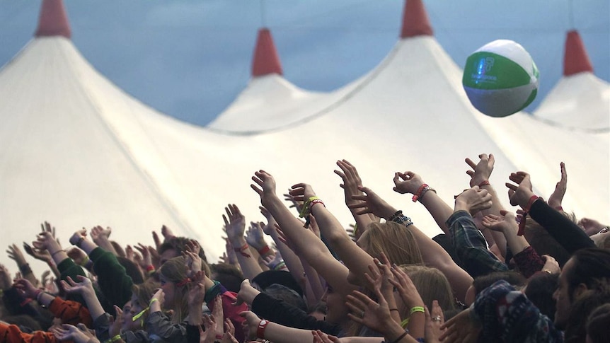 The crowd at the 2014 Groovin' the Moo music festival in Bendigo