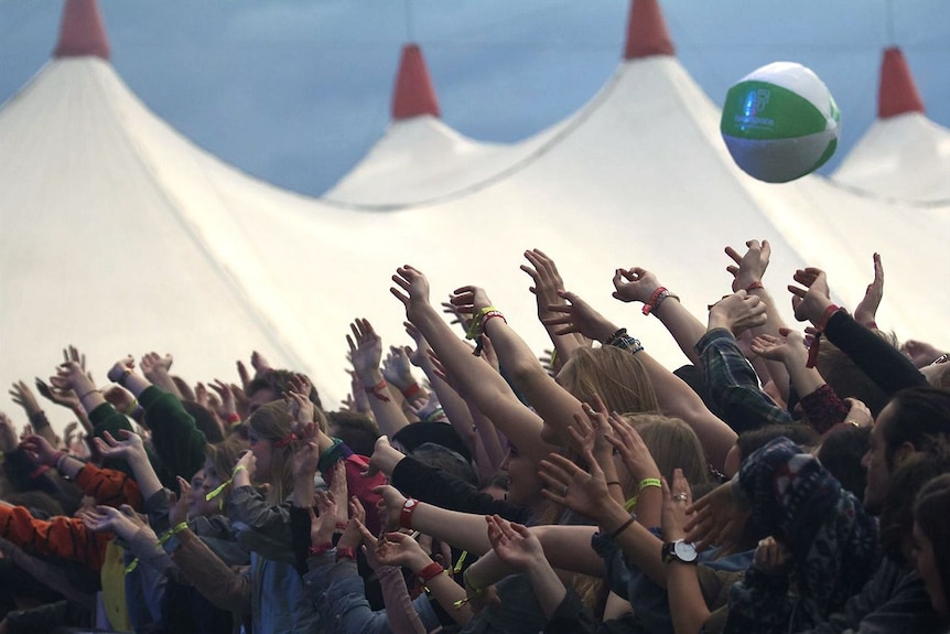 The crowd at the 2014 Groovin' the Moo music festival in Bendigo