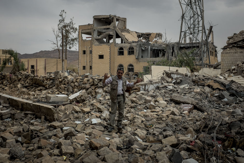 Destroyed buildings in the northern city of Sada’ah.