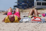 Sunbathers at Henley Beach