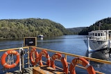 The barge on the Pieman River at Corinna on Tasmania's west coast.
