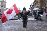 Virus outbreak Canada protests