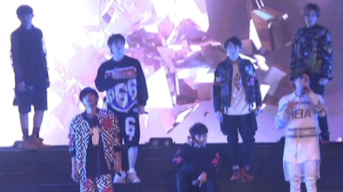 K-POP band on stage