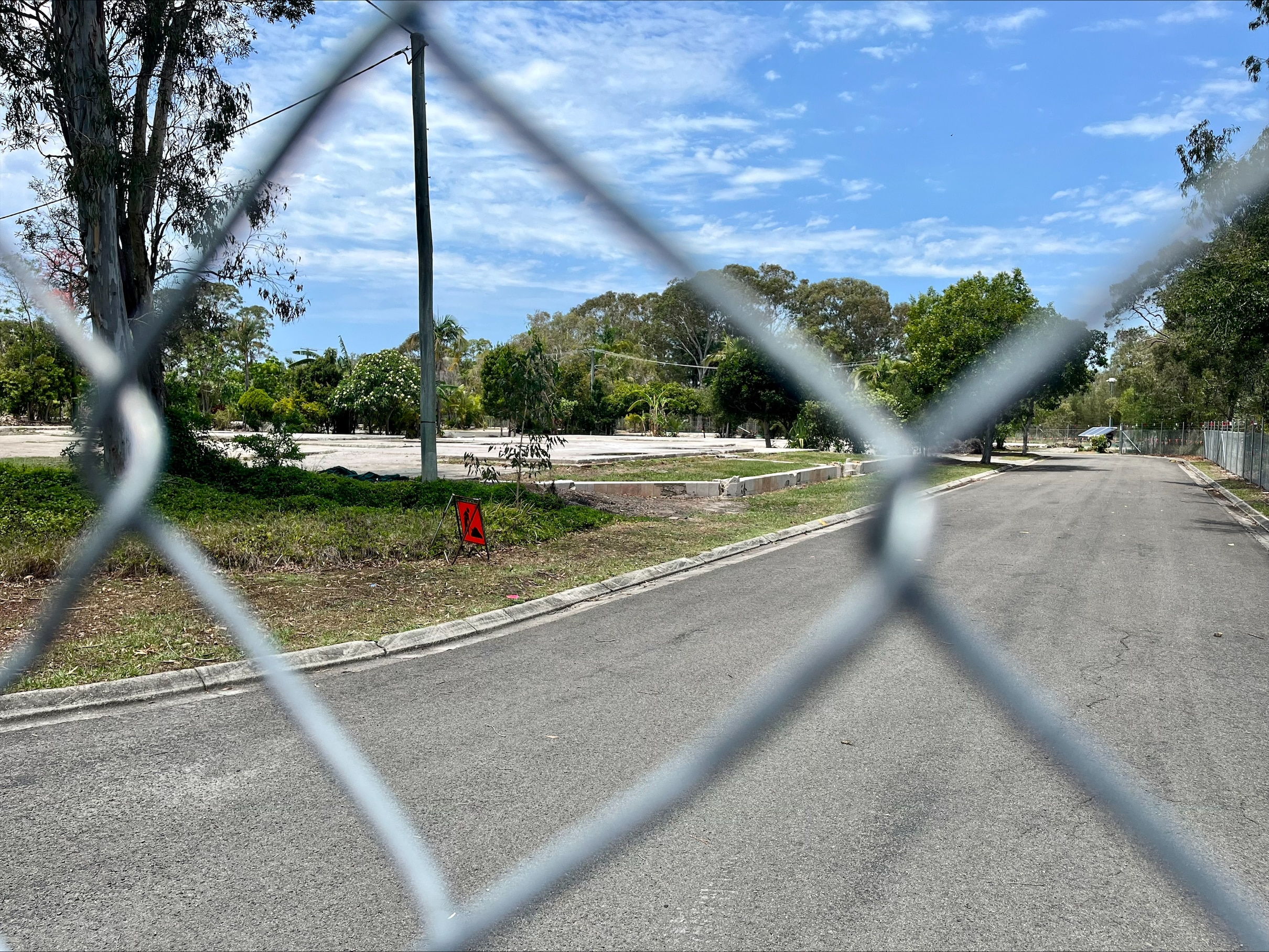 Concrete slabs are all that remain of some of those homes that have already been resumed for the Mooloolah River Interchange.