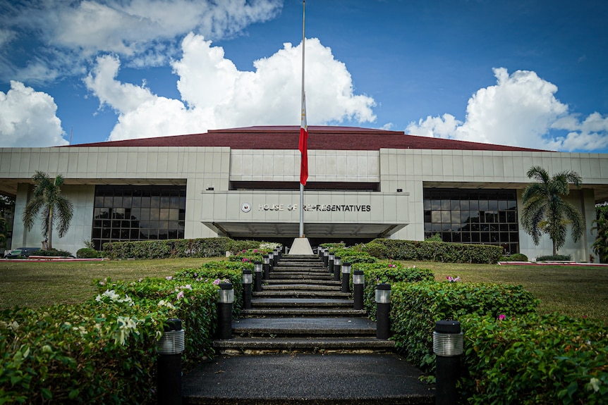 The House of Representatives building in the Philippines.