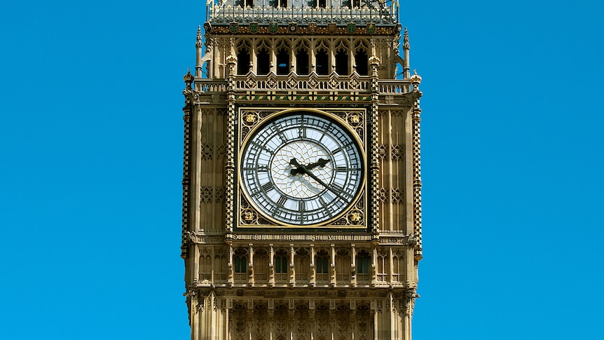 Iconic clock tower Big Ben.