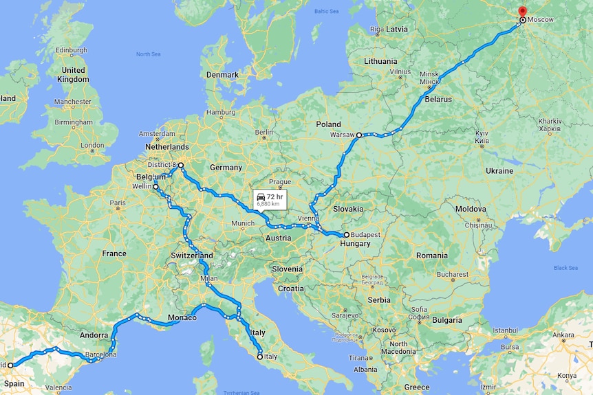 map across europe