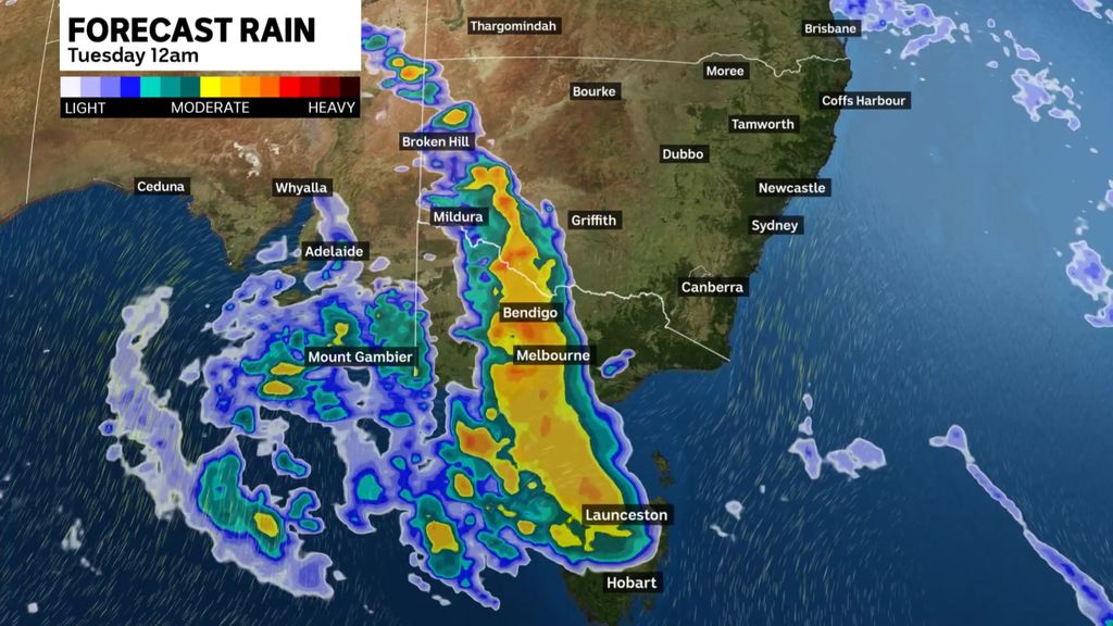A band of rain likely to spread east across Victoria from Monday - ABC News