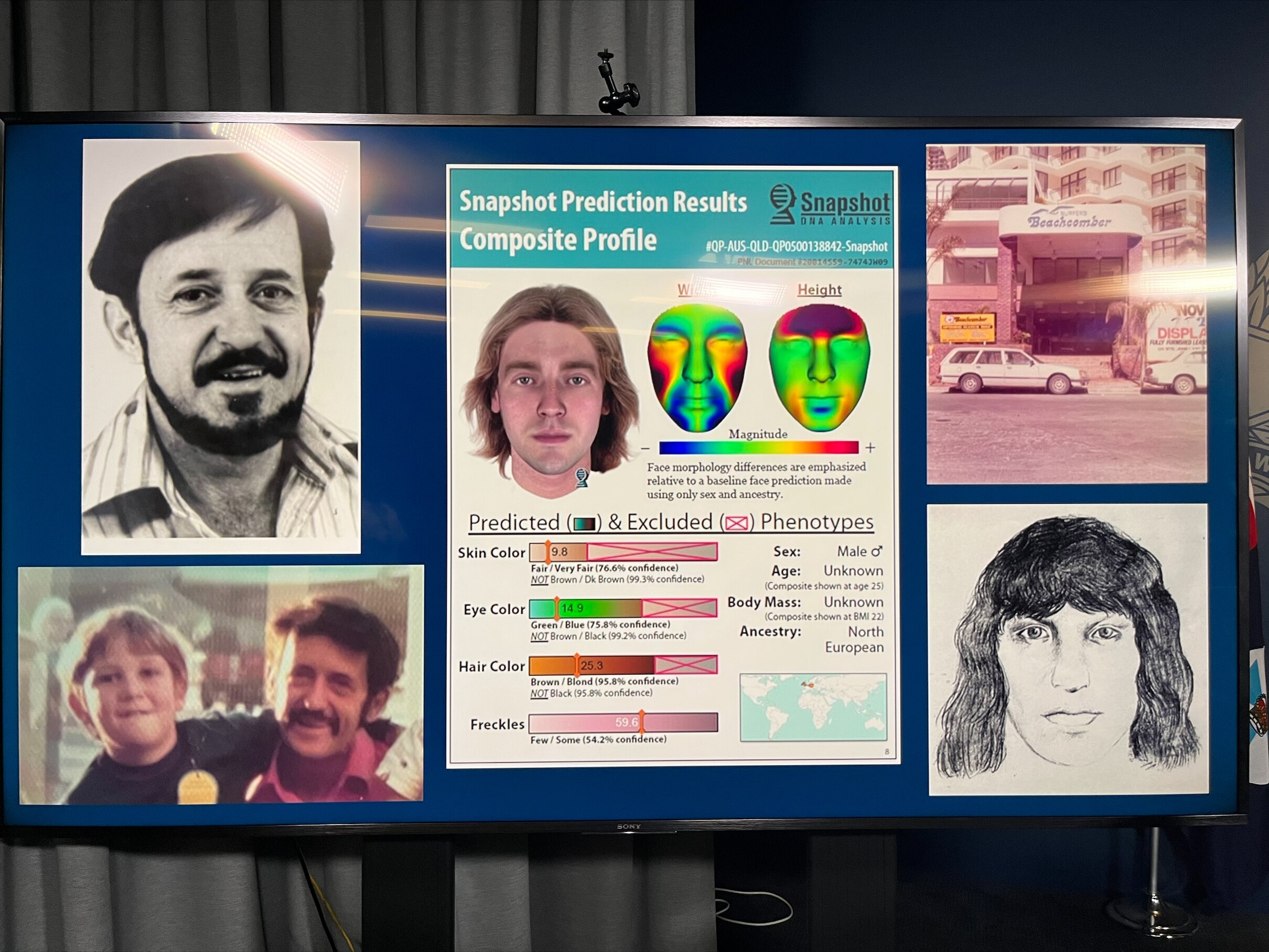 Police release images of Owen Edward Crabbe and DNA profiling of of possibly offender.