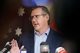 NT Chief Minister Michael Gunner talking at a press conference