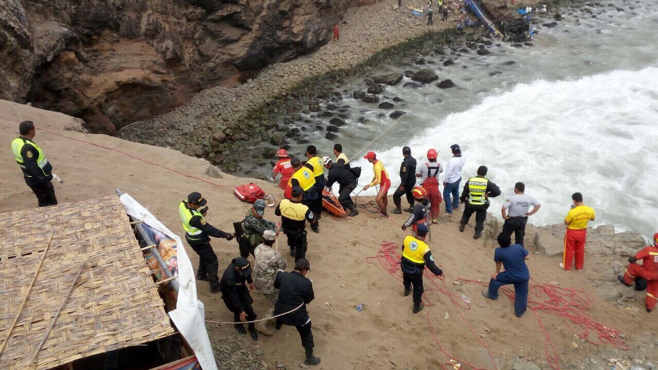 Bus plummets from Peru's 'Devil's Curve', killing at least 46 people ...