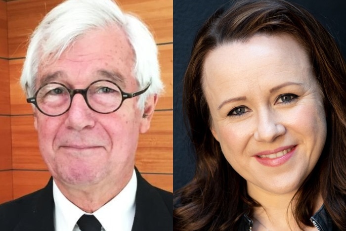 A composite image of barrister Julian Burnside and lawyer Lizzie O'Shea.